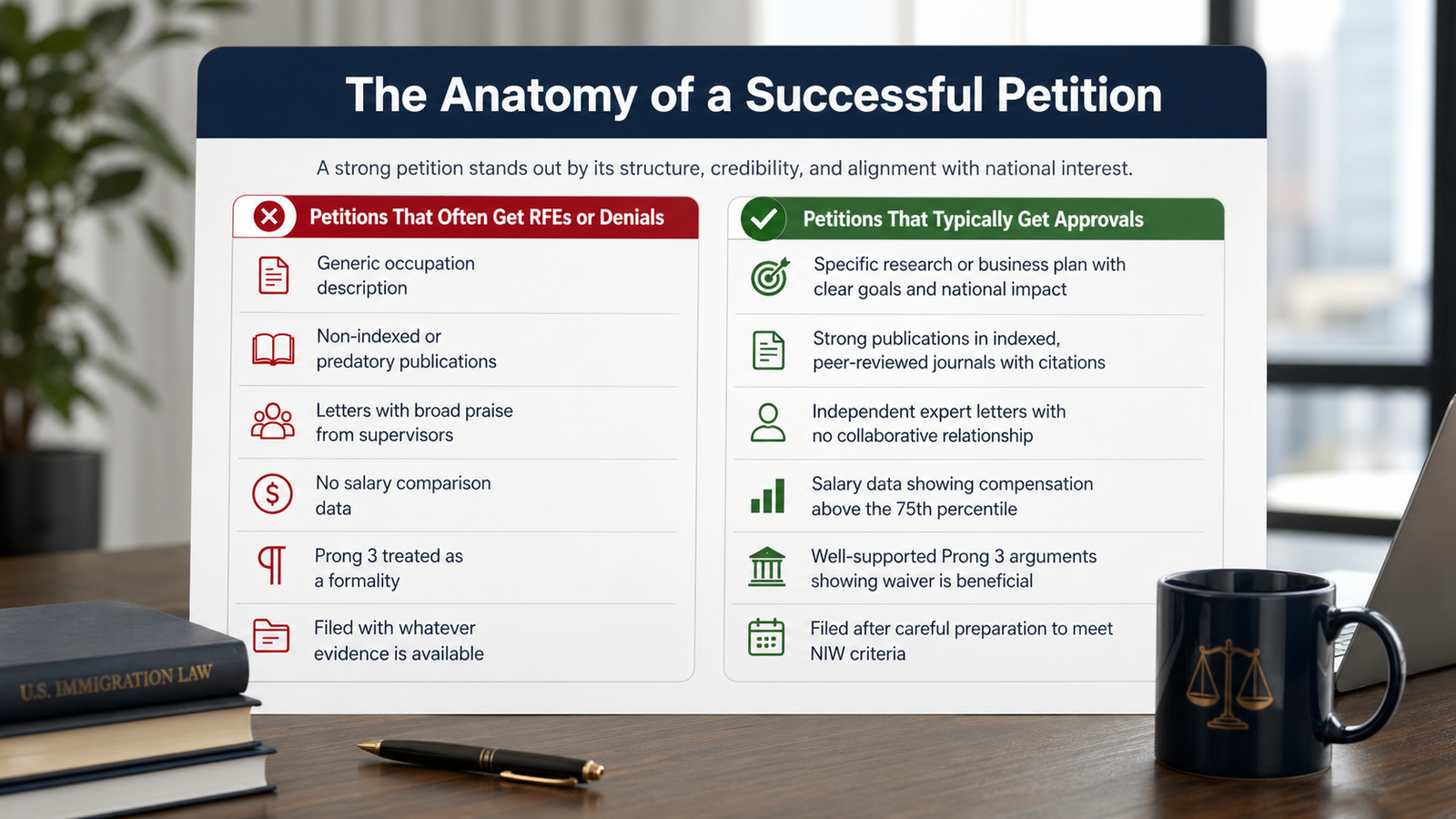 The anatomy of a successful EB-2 visa application.