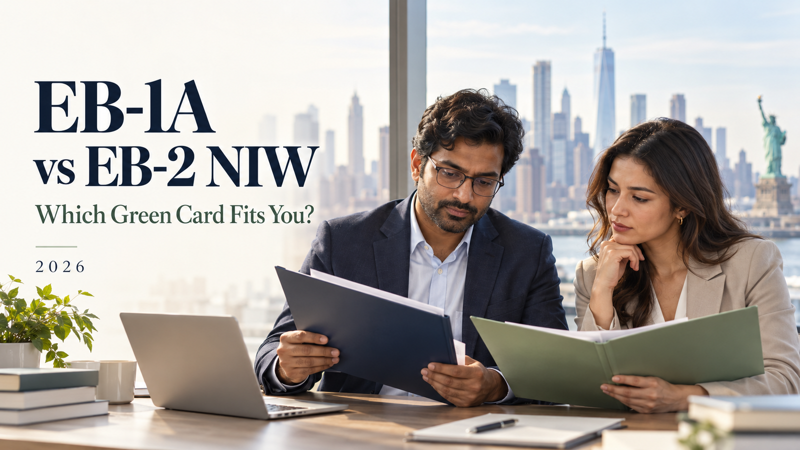EB-1A vs EB-2 NIW green card comparison for professionals in 2026
